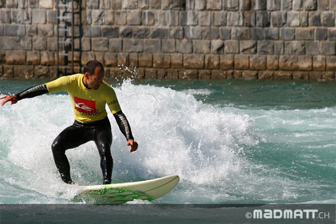 Land-locked Switzerland might also seem like an unlikely surfing destination. But popular snowboarding spots have provided an ideal training ground for the next generation of surfers. 