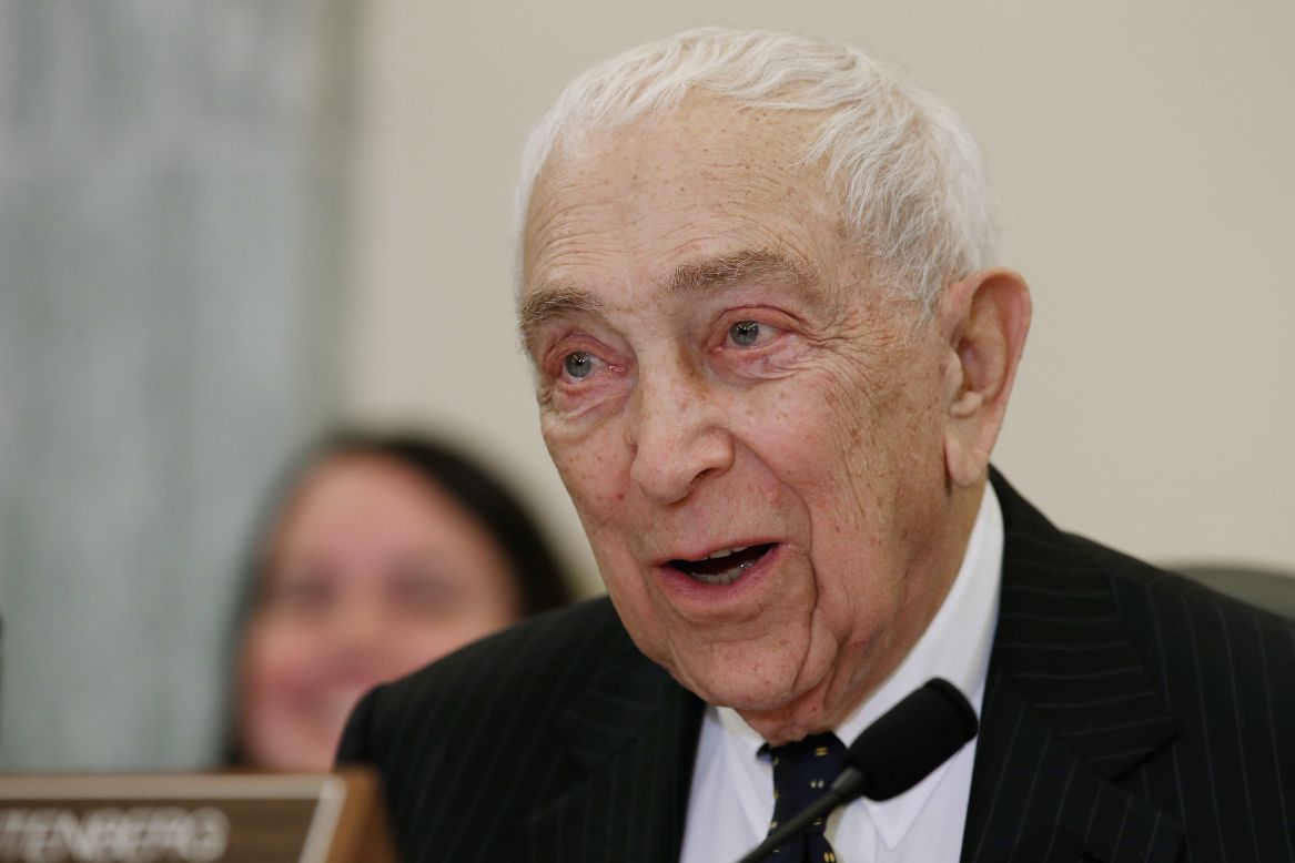 Sen. Frank Lautenberg, D-New Jersey, passed away on Monday, June 3.  Here, he presides over a hearing on Superstorm Sandy in Washington on December 6, 2012.