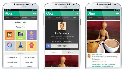 Vine, Twitter's app that lets you shoot and share 6-second videos, is available for Android phones and iPhones.