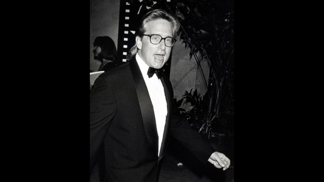 Douglas attends a ceremony for Jack Nicholson's American Film Institute 1994 Life Achievement Award at Beverly Hilton Hotel in Beverly Hills, California.