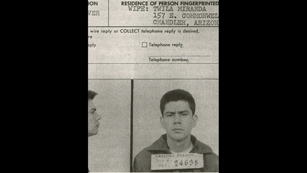 <strong>Miranda v. Arizona (1966):</strong> Ernesto Miranda confessed to a crime without the police informing him of his right to an attorney or right against self-incrimination. His attorney argued in court that the confession should have been inadmissible, and in 1966, the Supreme Court agreed. The term "Miranda rights" has been used since. 