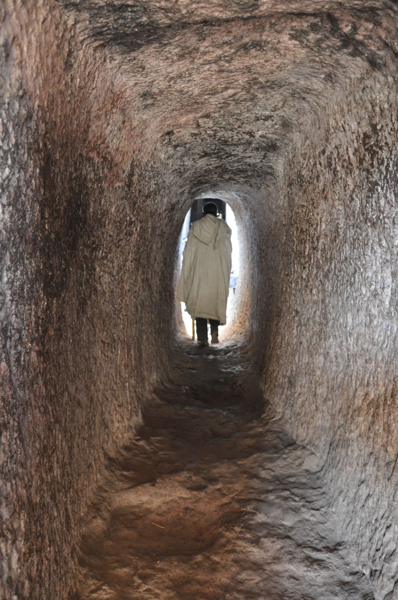A complex and extensive system of drainage ditches, tunnels and subterranean passageways connects the underground churches, which were carved out of volcanic tuff rock.