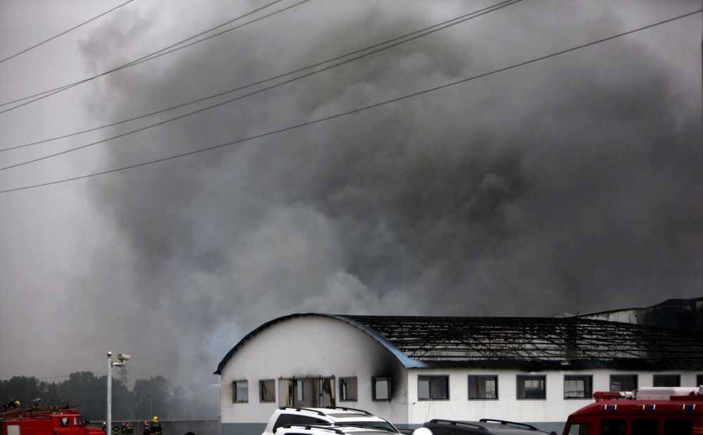 Smoke billows from a large poultry processing plant in Mishazi Township of Dehui City in northeast China's Jilin Province on Monday, June 3. <a href="http://www.cnn.com/2013/06/03/world/asia/china-fire/index.html">More than 300 workers were inside the plant</a> when the fire broke out about 6 a.m., the state-run Xinhua news agency said. More than 100 people were reported killed in the fire.