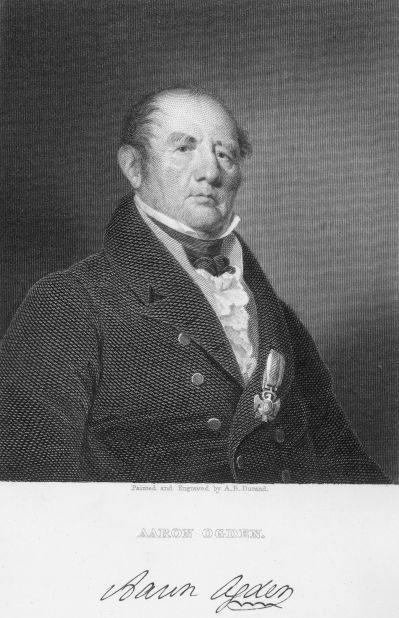 <strong>Gibbons v. Ogden (1824):</strong> This was the first case to establish Congress' power to regulate interstate commerce. The ruling signaled a shift in power from the states to the federal government. Aaron Ogden, seen here, was given exclusive permission from the state of New York to navigate the waters between New York and certain New Jersey ports. When Ogden brought a lawsuit against Thomas Gibbons for operating steamships in his waters, the Supreme Court sided with Gibbons.