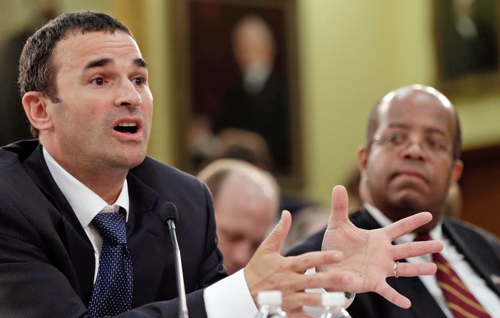 Former acting IRS Commissioner Daniel Werfel, left, testifies before the House Financial and General Government Subcommittee with Treasury Inspector General for Tax Administration J. Russell George, right, in June 2013.