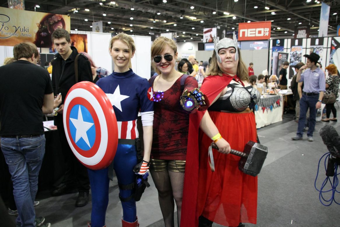 At the recent London Comic Con, fans, like Sky (left) stated it was time the industry branched out to include more original female characters.