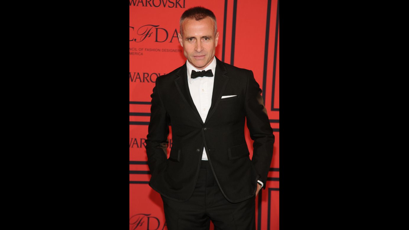 <a href="http://cfda.com/members#!thom-browne" target="_blank" target="_blank">Thom Browne</a> says he draws inspiration from Steve McQueen in the "Thomas Crown Affair," John F. Kennedy as the junior senator from Massachusetts, Sears catalogs. He won the Menswear Designer of the Year for a second time, having earned the distinction in 2006.