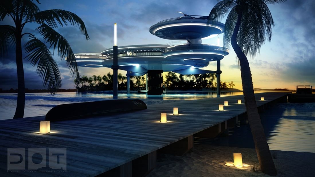 The sleek design, which can cost up to $50 million, is now set to be built on the remote tropical island of Kuredhivaru in the Maldives. 