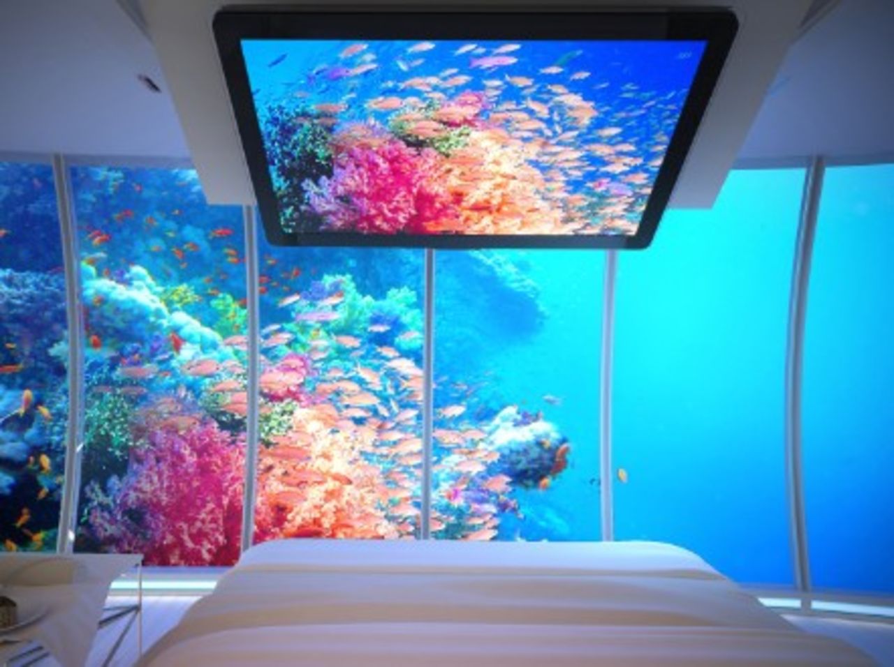 Wake up to different ocean views in the underwater hotel. - (Deep Ocean Technology)