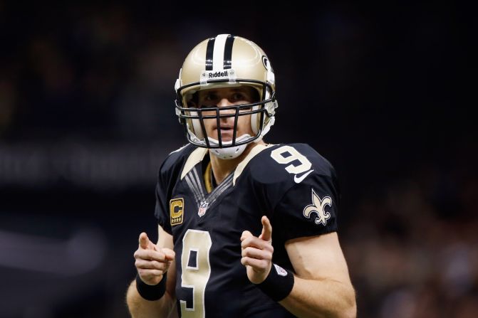 Quarterback Drew Brees cashed in last July by signing a new five-year contract with the NFL's New Orleans Saints worth $100 million. Brees' new deal also came with a $37 million signing bonus.