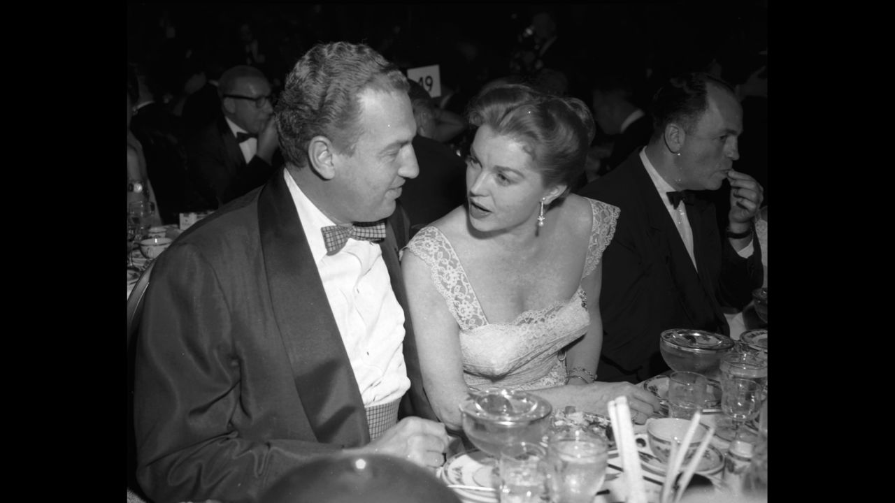 Williams with Gage at the Golden Globe Awards on February 27, 1956.  