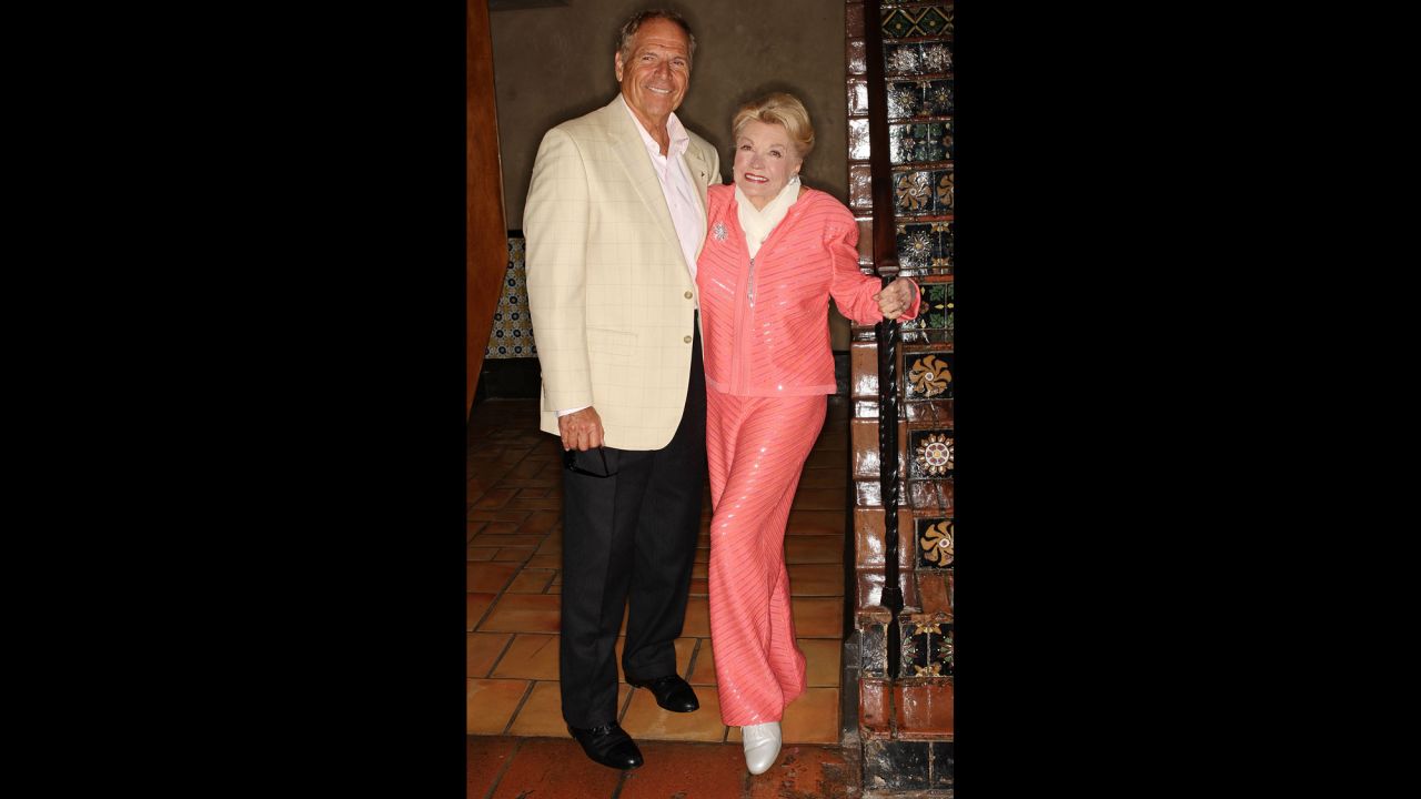 Williams and her husband, Edward Bell, attend the 87th annual installation and awards luncheon for the Hollywood Chamber of Commerce at the Hollywood Roosevelt Hotel on April 9, 2008.