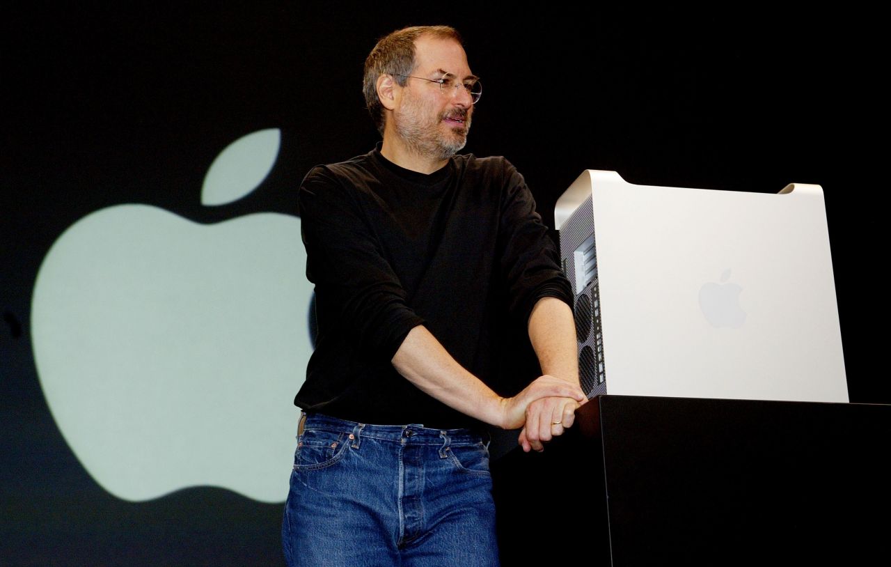 At WWDC 2003, Jobs unveiled the new Power Mac G5 desktop computer as well as iPhoto, iMovie and other software tools. That year Apple also pre-screened the Pixar movie, "Finding Nemo."