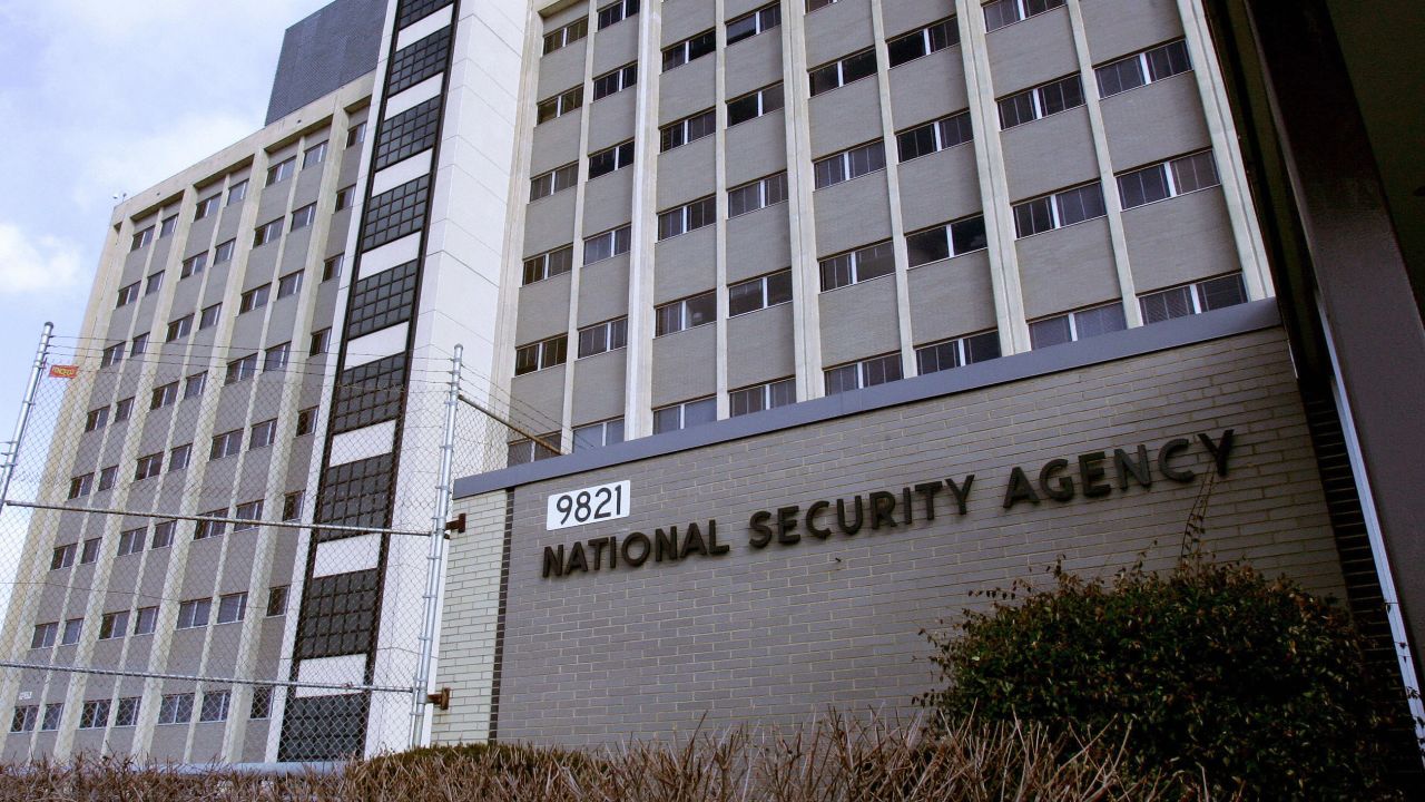 The National Security Agency building in the Washington suburb of Fort Meade, Maryland.