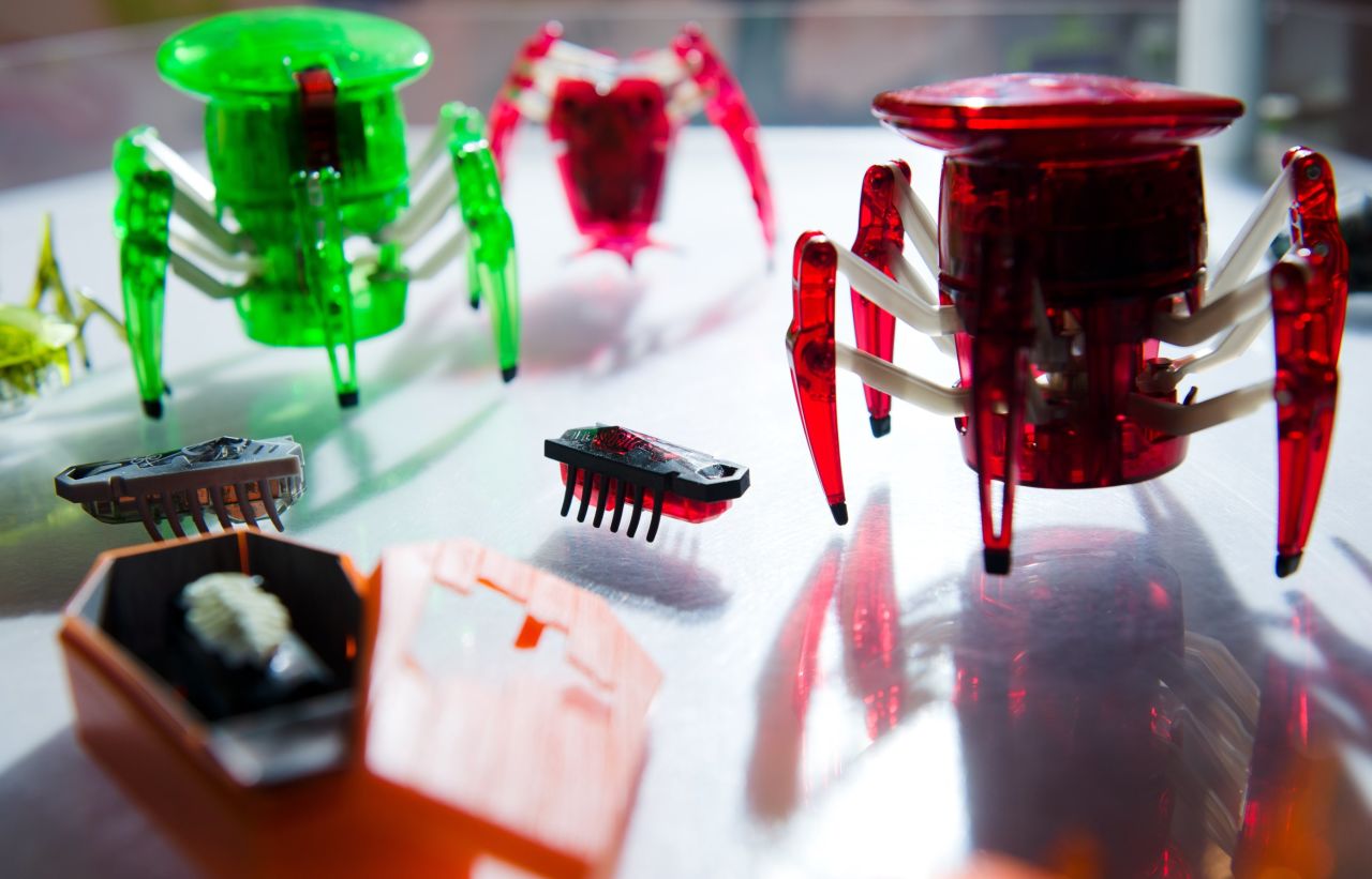 The Hexbug line of bug-bots became popular in 2009. They feature miniature battery-powered creepy-crawlies that are actually simple robots.