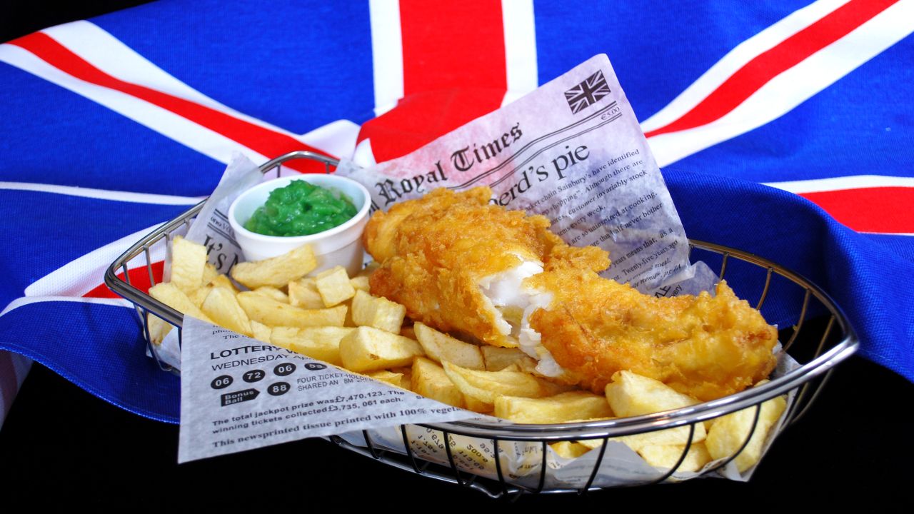 Right royal portion: Britain's national dish, as served  by The Big Fish restaurant in Stratford-upon-Avon.