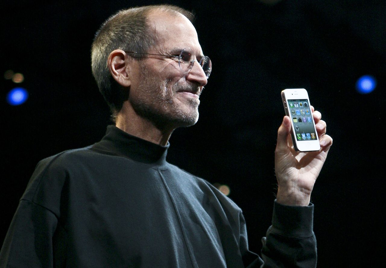 Jobs, looking alarmingly thin, introduced the iPhone 4 during his keynote address at the 2010 WWDC.