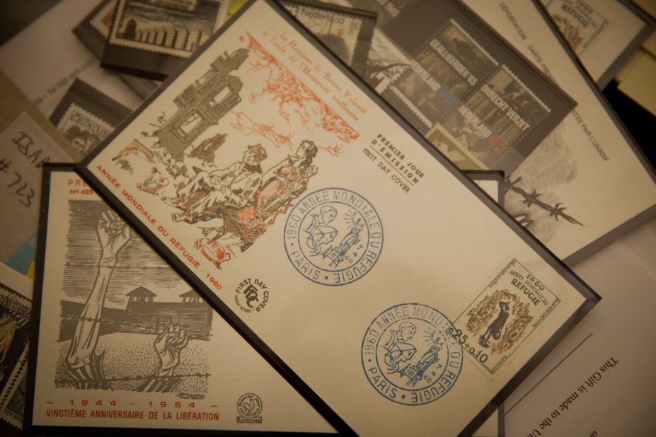 Postcards were among the artifacts donated during the Holocaust Museum's 20th-anniversary tour.