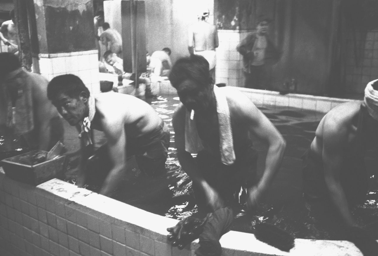 The water in the baths was always black because the miners would jump in fully clothed at the end of a long day.