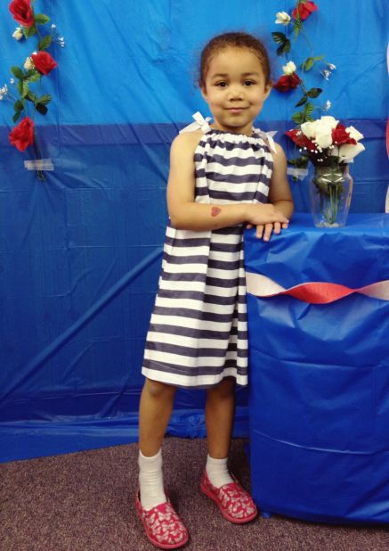 The CHAPS Early Childhood Center in Hudson, Massachusetts, held its preschool prom first thing in the morning, complete with photo stations and kiddie sing-a-longs.<a href="http://ireport.cnn.com/docs/DOC-984573"> Bella Anderson</a> agreed to leave her Spider-Man tennis shoes at home and wore a summer dress with pink party shoes. 
