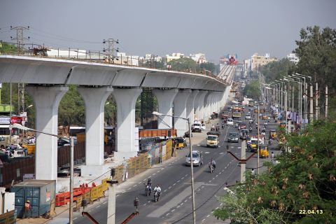 Developers say the 72-kilometer long track will improve journey times and reduce traffic on the city's congested roads.