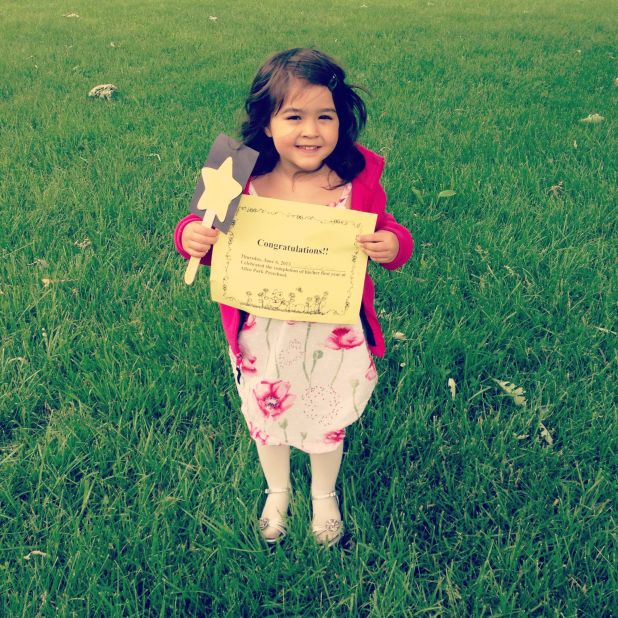 Jesse Martinez says his daughter <a href="http://ireport.cnn.com/docs/DOC-984483">Isabella</a>'s graduation from Lindemann Elementary in Allen Park, Michigan, was "very laid back." The children romped around in the park, sang songs for the attending parents and received certificates for completion of preschool. 