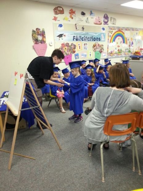 Jean-Paul Yoko attended a preschool graduation for his girlfriend's daughter <a href="http://ireport.cnn.com/docs/DOC-983537">Adiena</a> at Ecole Guyot in Manitoba, Canada, where each child received a graduation certificate and contributed snacks and juice to the reception. He says a preschool ceremony "gives some sort of closure to the teachers who have worked so hard with these kids throughout the year."