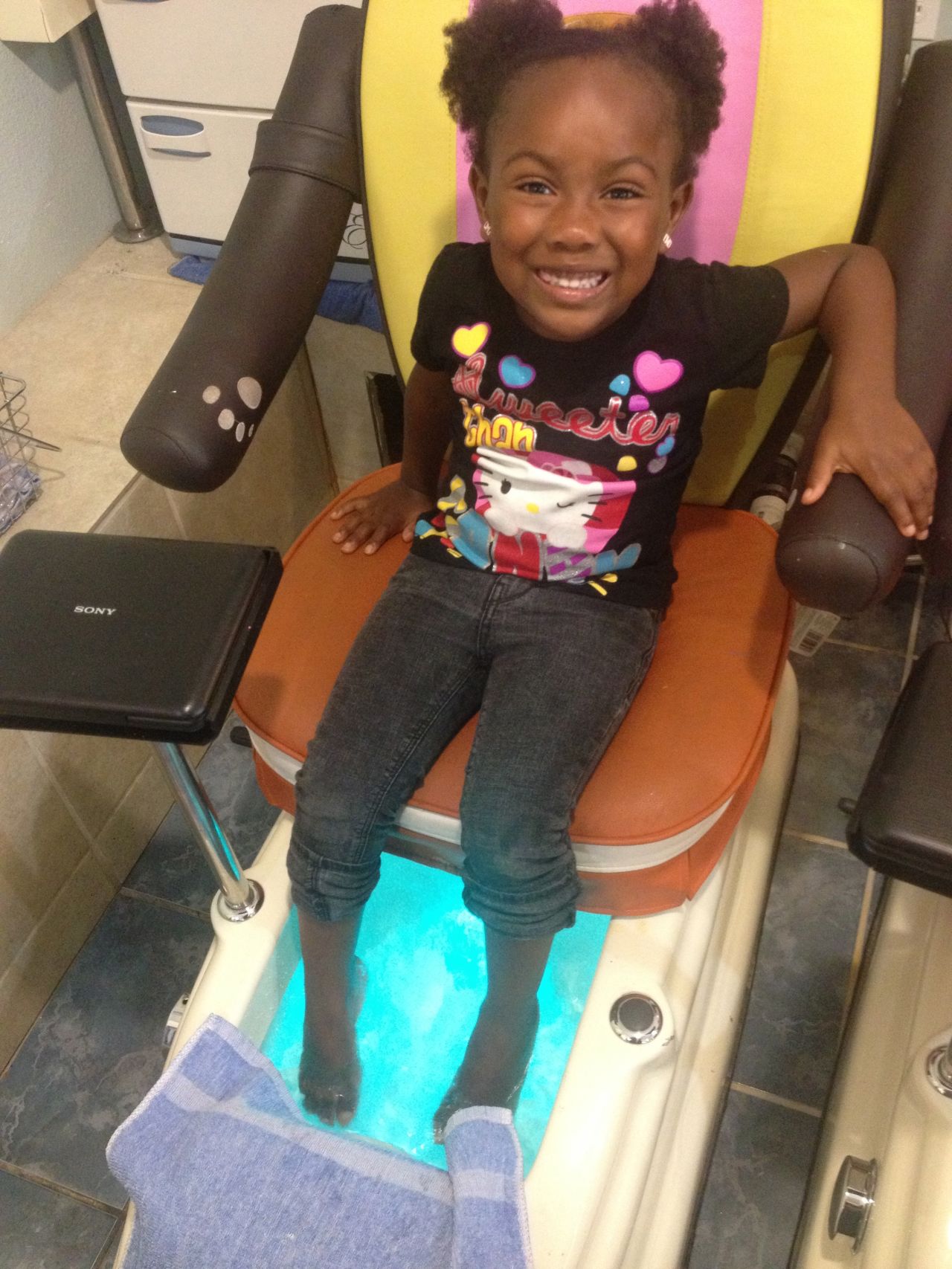Five-year-old <a href="http://ireport.cnn.com/docs/DOC-983822">Nadiyah Grace</a> earned a pedicure and manicure after being named valedictorian of her graduating class at the Adorable Tots Preschool in Pensacola, Florida. She delivered a speech at the graduation ceremony, telling the crowd, "This has been a great year for me. I have learned a lot. My favorite things to do are read and play games on the iPad. I will have no problems in kindergarten next year."
