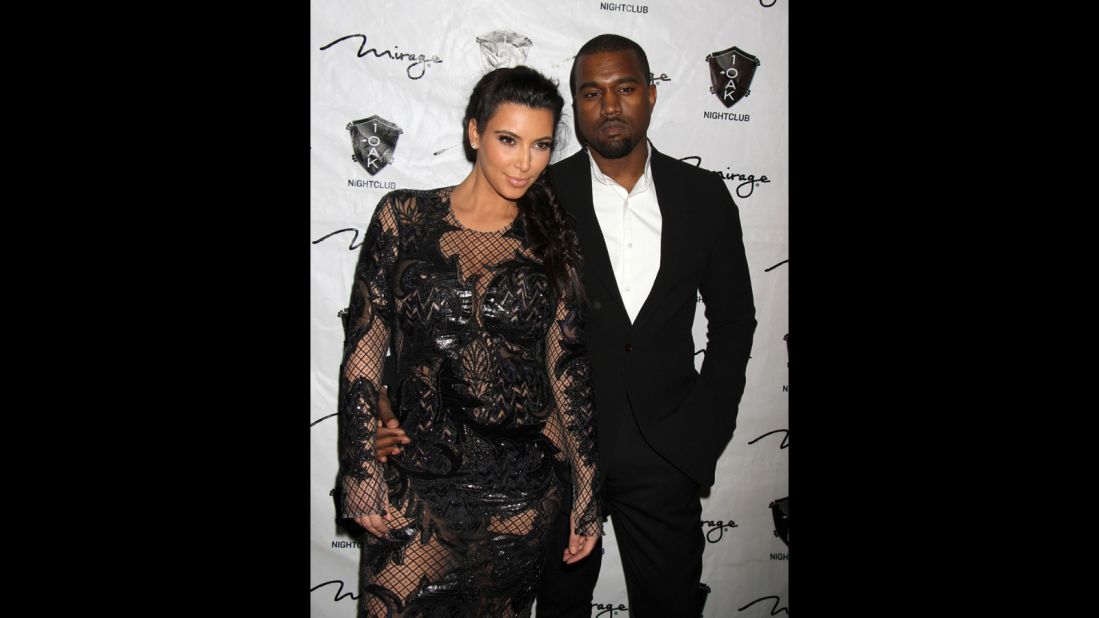 <strong>December 2012</strong>: Every expectant parent has their own way of breaking the news to loved ones that they're awaiting an addition to the family. <a href="http://www.tmz.com/2012/12/30/kim-kardashian-pregnant-kanye-west-baby-announcement/" target="_blank" target="_blank">Kanye opted to share the joyous news</a> with concert attendees at his Atlantic City show on December 31, when he encouraged the crowd to "make some noise" for his "baby mama." 