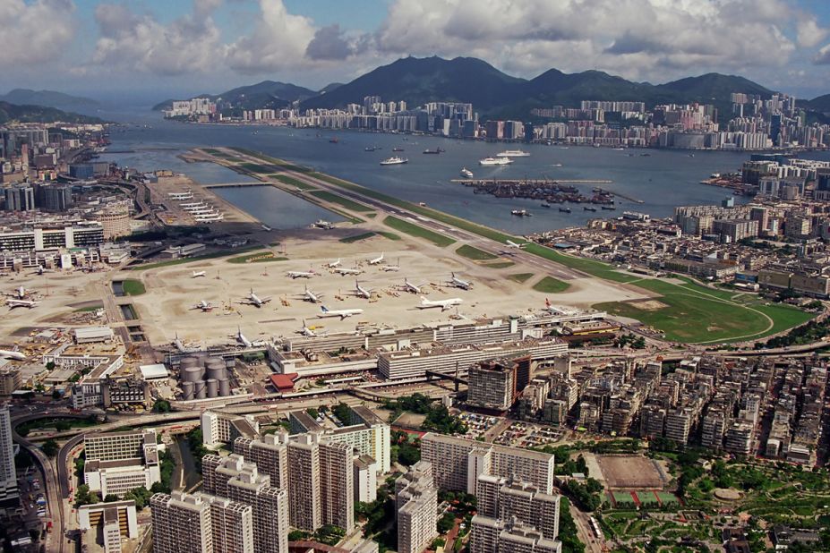 <strong>Airport in the middle of the city: </strong>Sitting partly in the city and partly in the sea, Kai Tak International Airport, which closed 20 years ago, was one of the world's most exciting (and terrifying) airports to fly into. 