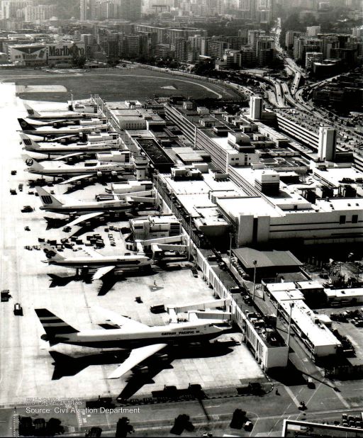 <strong>Small but busy: </strong>Despite its difficult runway, Kai Tak was for a time the third busiest airport in the world, handling 29.5 million international passengers and 1.56 million tons of international cargo in 1996.