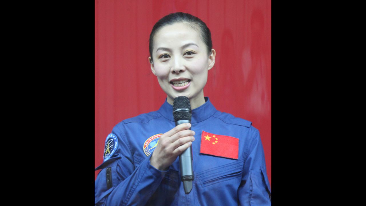 Yaping speaks to the media on June 10.