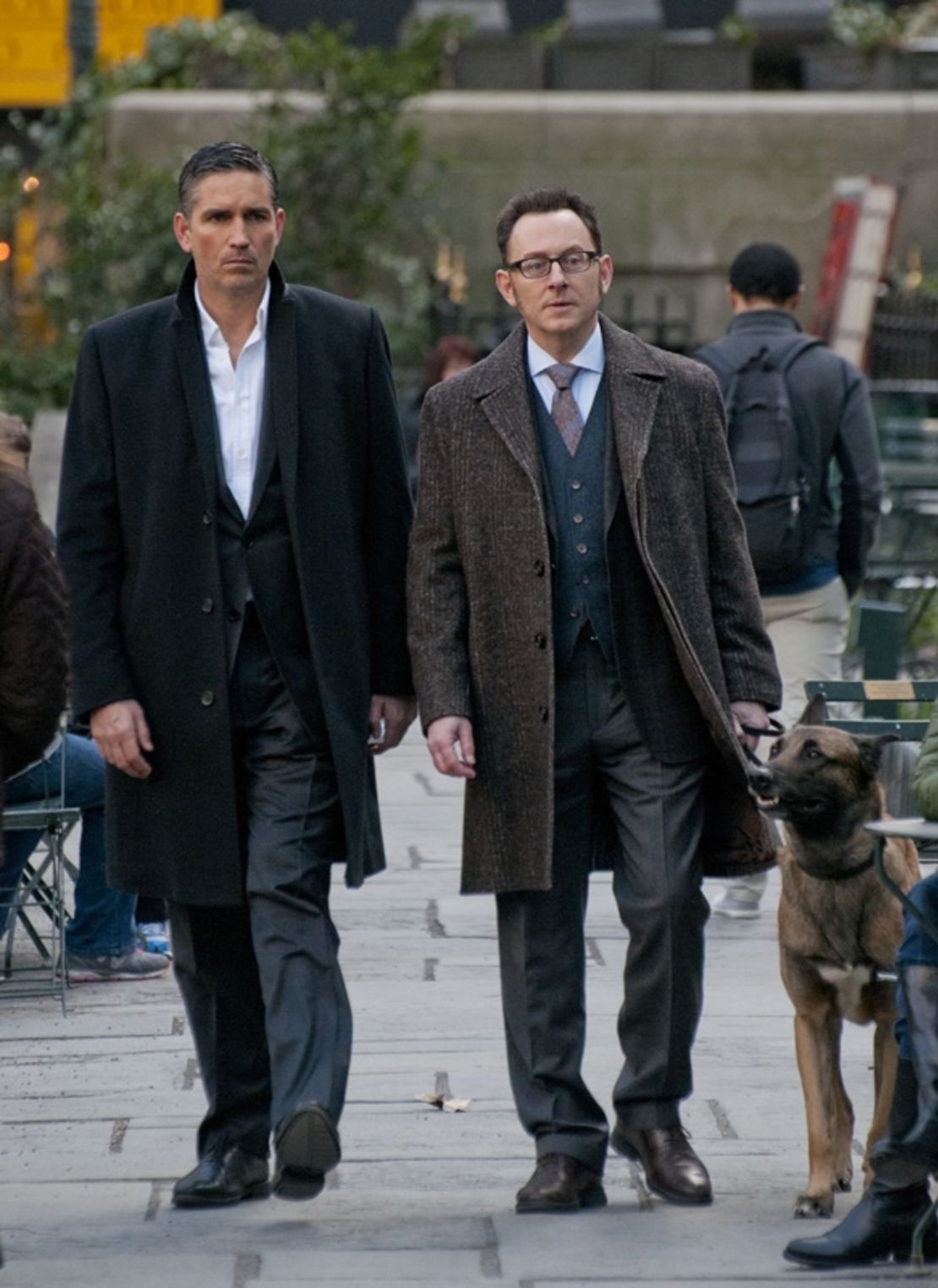 "Person of Interest" stars Jim Caviezel and Michael Emerson as two men using the surveillance state to right wrongs.