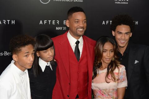 The Smiths -- from left, Jaden, Willow, Will, Jada Pinkett and Trey -- stay busy attending one another's movie premieres and listening parties. Jaden has rapped on songs with Justin Bieber and appeared in films such as "The Karate Kid," "The Pursuit of Happyness" and "After Earth" (the latter two with his dad). Willow made her acting debut in her dad's "I Am Legend" but has focused mostly on music. 
