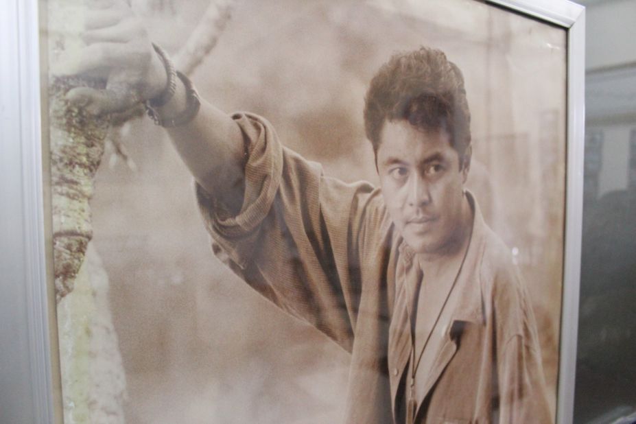 An image of Kyaw Thu when he was in demand as a leading man in Myanmar films. During his film career, he appeared in more than 200 films and won two Myanmar Academy Awards, for best actor (1994) and best director (2003)