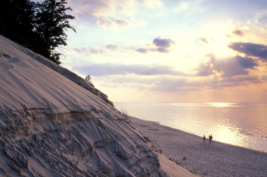 Visitors to Silver Lake Sand Dunes, Michigan, can ride beach buggies, tour farmers' markets and take in a massive July 4th fireworks show.
