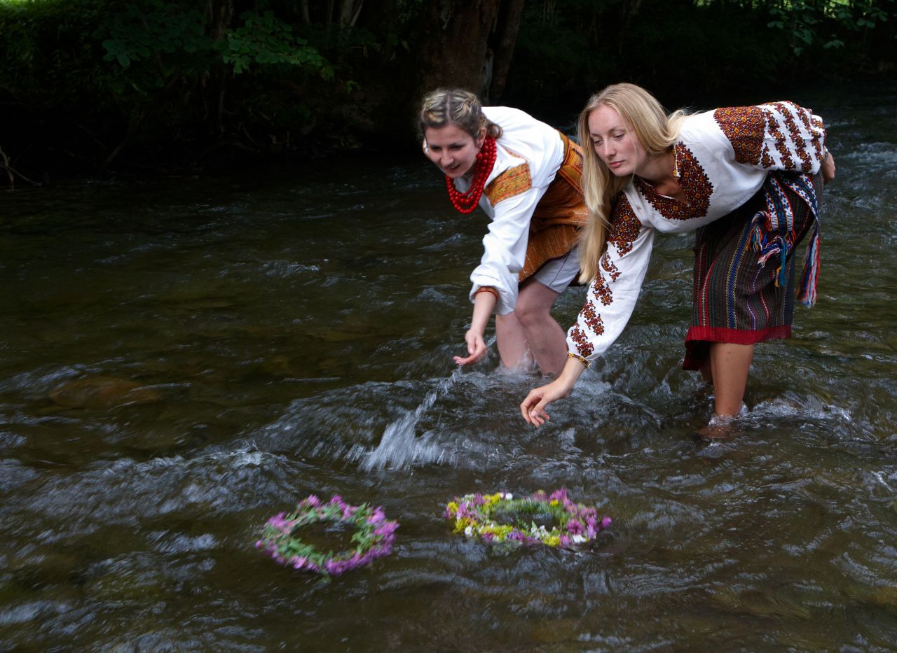In Eastern Europe, Ivan Kupala Day has romantic connotations for many Slavs as "kupala" is derived from the same word as "cupid." In Ukraine, it is common for girls to put wreathes on a river to attract eligible bachelors.  