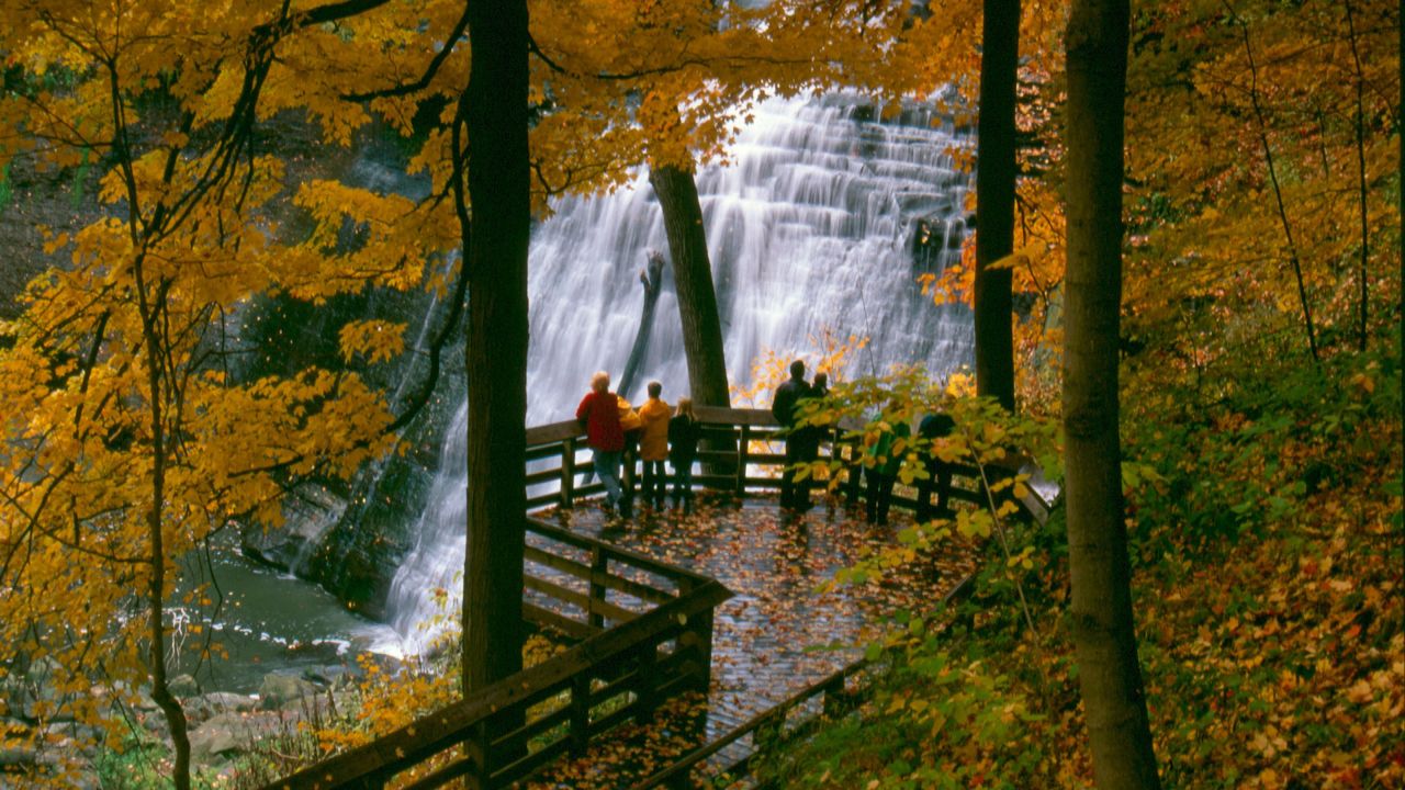 The 65-foot Brandywine Falls is Adams' spiritual retreat in the park. It's also a great spot for geologists and historians to explore. 