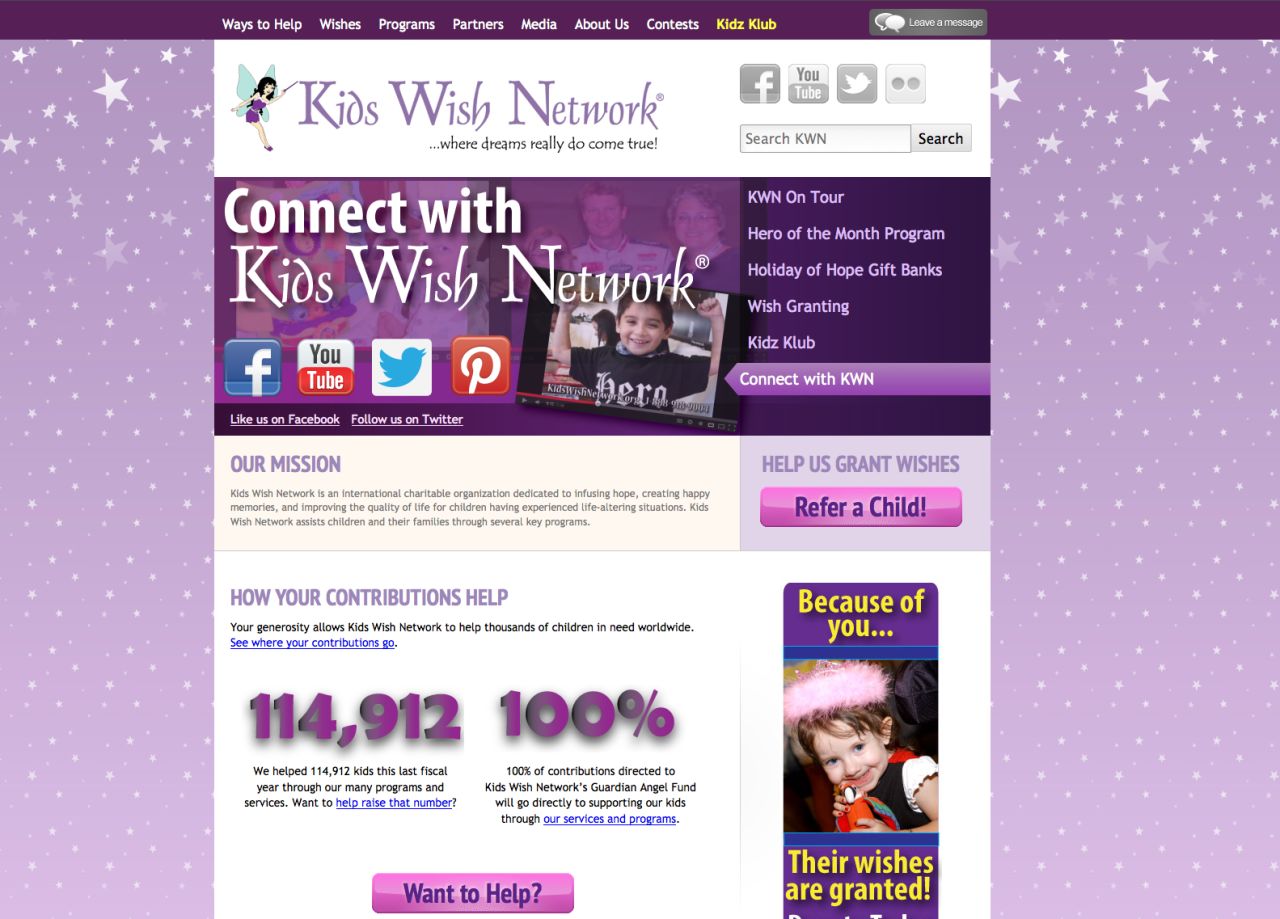 <a href="http://www.tampabay.com/americas-worst-charities/#kids-wish-network-inc" target="_blank" target="_blank"><strong>No. 1: Kids Wish Network:</strong></a> In the past decade alone, Kids Wish has channeled nearly $110 million donated for sick children to its corporate fund-raisers. That makes it the worst charity in the nation, according to a Times/CIR review of charities that have steered the most money to professional solicitation companies over time. Kids Wish Network says it has helped make a positive difference for thousands of children.