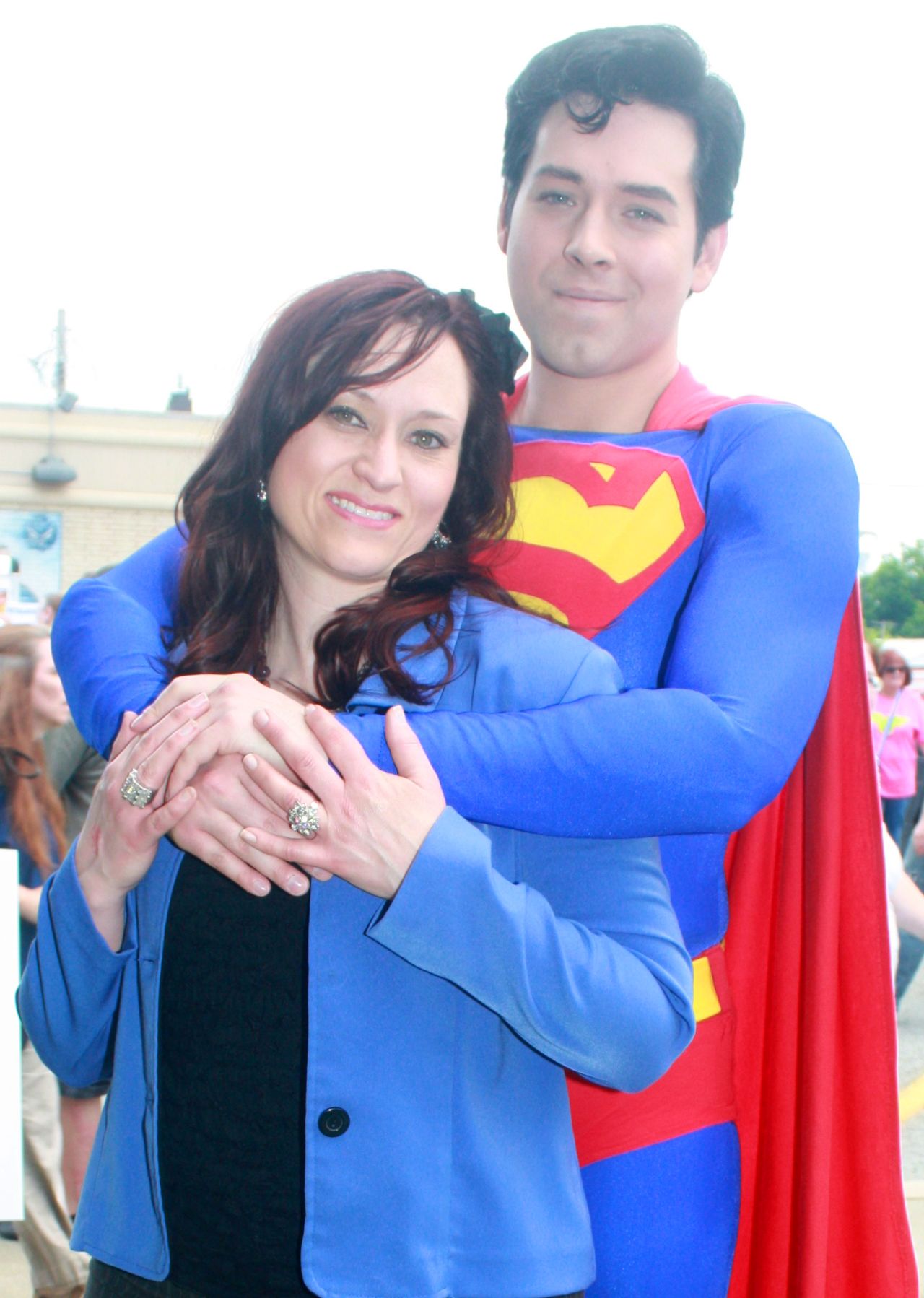 <a href="http://ireport.cnn.com/docs/DOC-986894">Jamie Kelley, </a>here with his wife, Ronda, got married on October 9, 2009 - 13 years to the day after Clark Kent married Lois Lane in the comics. The couple often visits Metropolis, Illinois, for its annual <a href="http://www.cnn.com/2013/06/06/travel/town-where-superman-lives/">"Superman Celebration." </a>As for why Superman has been such a big part of Kelley's life, he said the character has an aspirational quality he admires. "The idea of what we can be, if we hold fast to our humanity, our hopes. Superman's embodiment of this is my favorite memory of the character, what draws me to him, and why he is so iconic."