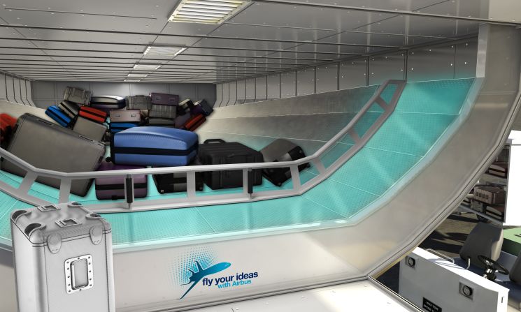 Using the same technology employed in an air hockey table, students from the University of S?o Paulo have devised a system of loading and unloading luggage that allows bags to float on and off the aircraft. This should cut down on wait time at the carousel.