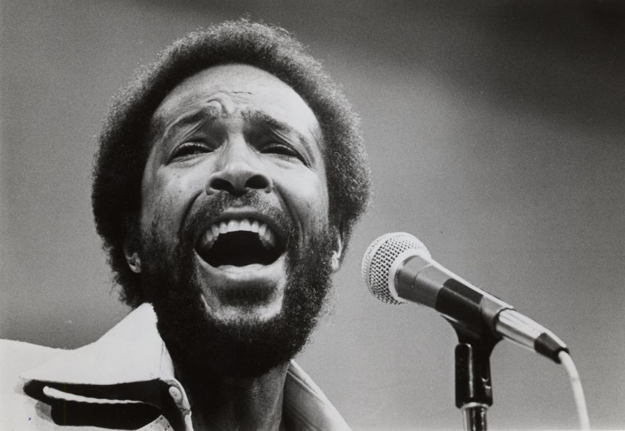 Marvin Gaye, pictured in 1984, sang a <a href="http://www.npr.org/templates/story/story.php?storyId=985241" target="_blank" target="_blank">memorable but untraditional version</a> during the 1983 NBA All-Star Game.