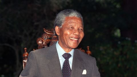  Nelson Mandela holds his first press conference after his release from jail, February 12,1990, in Cape Town, South Africa.
