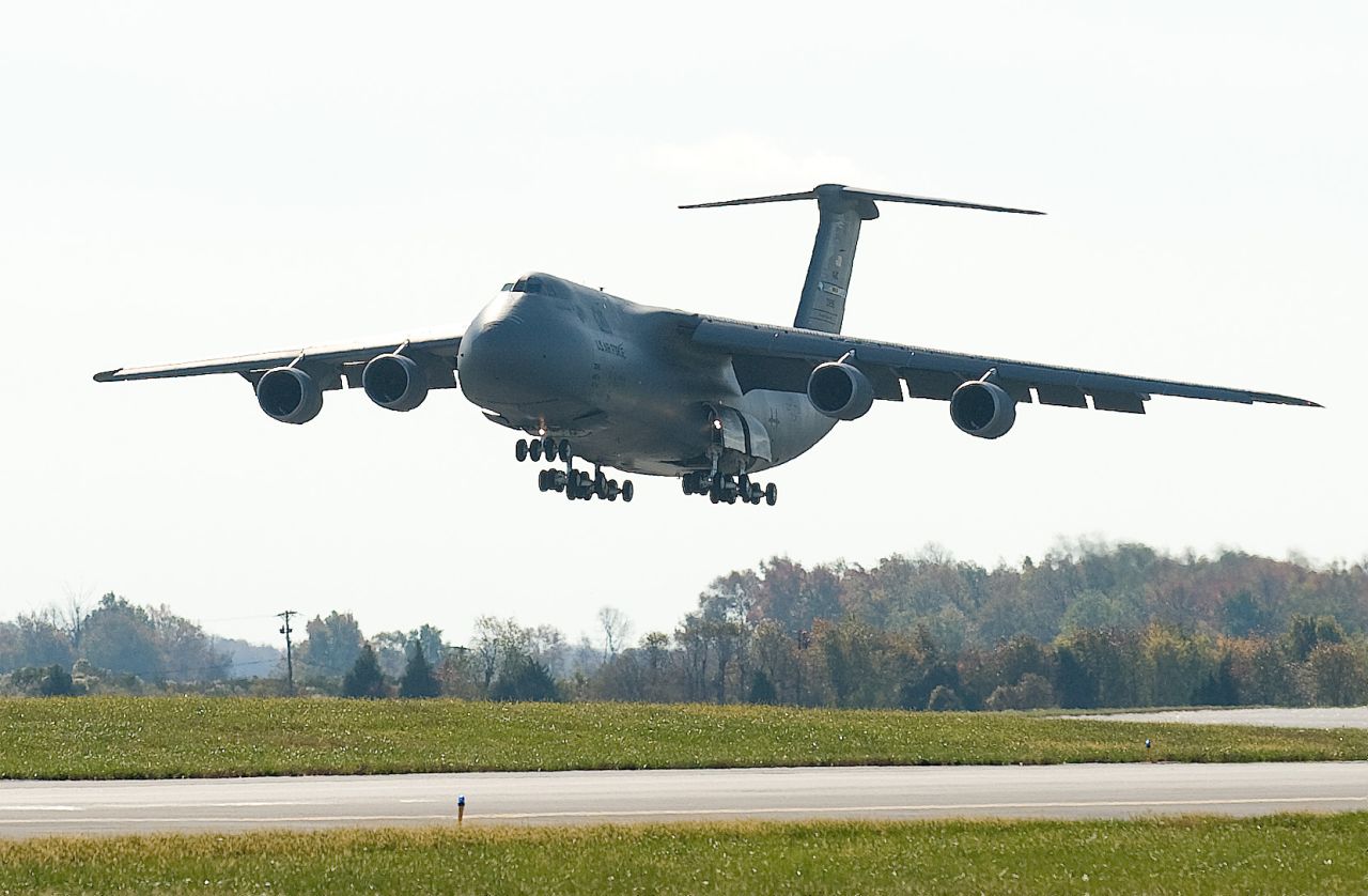 The C-5, with a wingspan of 222 feet, a length of 247 feet and a height of 65 feet, is the largest plane in the Air Force inventory and one of the largest aircraft in the world. The first versions of the four-engine jet joined the force in 1970. The Air Force expects to have 52 versions of the latest model, the C-5M, in the fleet by 2017.