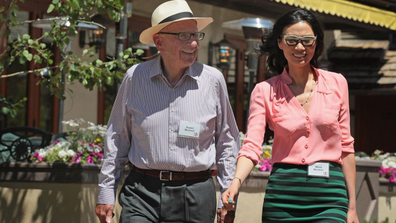 After they met, Deng went on to work at Star TV, a Hong Kong-based television service under Murdoch's corporate umbrella. Above, Murdoch and Deng attend the Allen & Company Sun Valley Conference in Sun Valley, Idaho, on July 8, 2011.