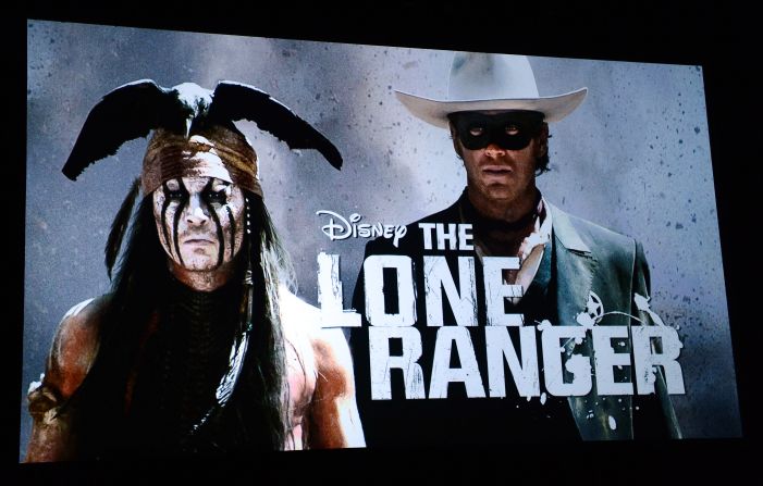 Johnny Depp, left, plays Tonto and  Armie Hammer plays the Lone Ranger in the upcoming movie "The Lone Ranger," from Disney.