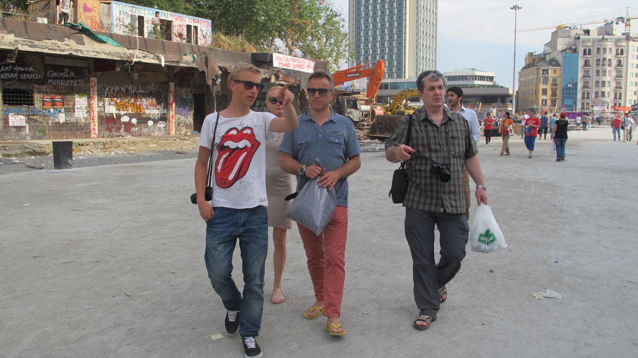 The Estonian family from Tallinn were on holiday staying in a hotel near Taksim Square.