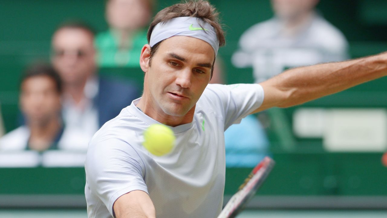 Roger Federer rallied to beat good friend and his doubles partner this week, Tommy Haas, to advance to the Halle final. 