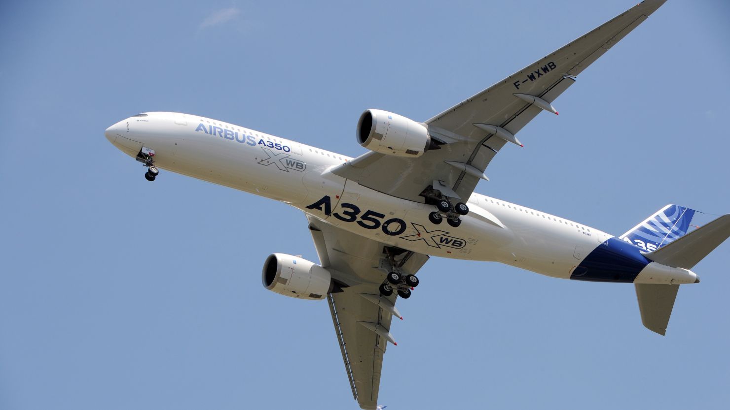 Airbus' A350 XWB flew for the first time on Friday.
