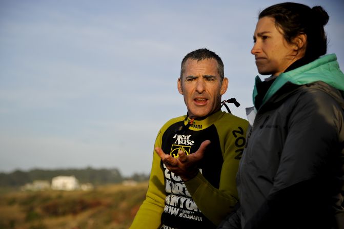 McNamara says he couldn't have had such a successful career without the support of wife Nicole (pictured). "She's on the cliff with the walkie-talkie guiding us where to go. She's been a part of it all, so she seems very comfortable with it."  